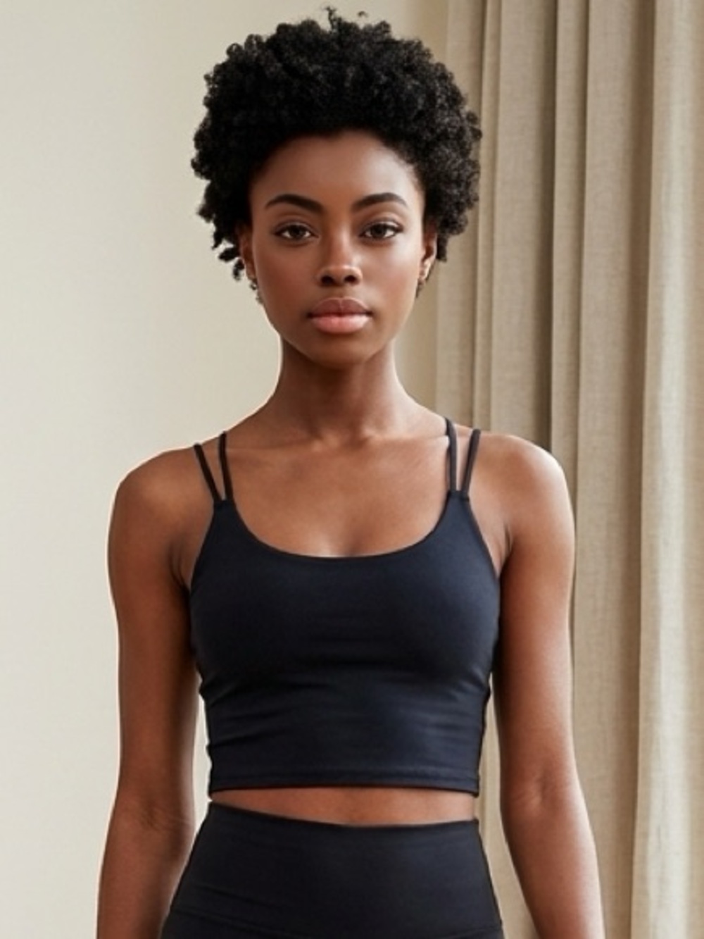 Nwt Fourlaps Women’s Poise Long Line Sports Bra - Black Xxl